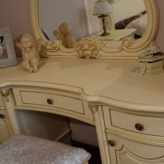 Туалетный стол + Зеркало Мона Лиза (крем) в Перми - perm.mebel24.online | фото 5