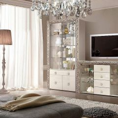 Зеркало большое Тиффани Premium черная/серебро (ТФ/02(П) в Перми - perm.mebel24.online | фото 2