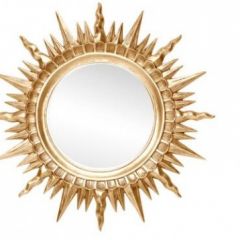 Зеркало круглое золото (1810(1) в Перми - perm.mebel24.online | фото 1