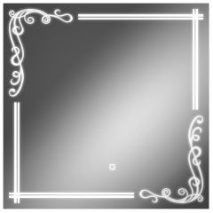 Зеркало Луандра 700х700 с подсветкой Домино (GL7035Z) в Перми - perm.mebel24.online | фото 1