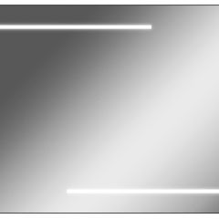Зеркало Ray 100 black с подсветкой Sansa (SR1035Z) в Перми - perm.mebel24.online | фото 1