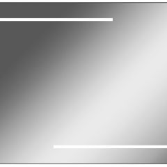 Зеркало Ray 90 black с подсветкой Sansa (SR1036Z) в Перми - perm.mebel24.online | фото 1