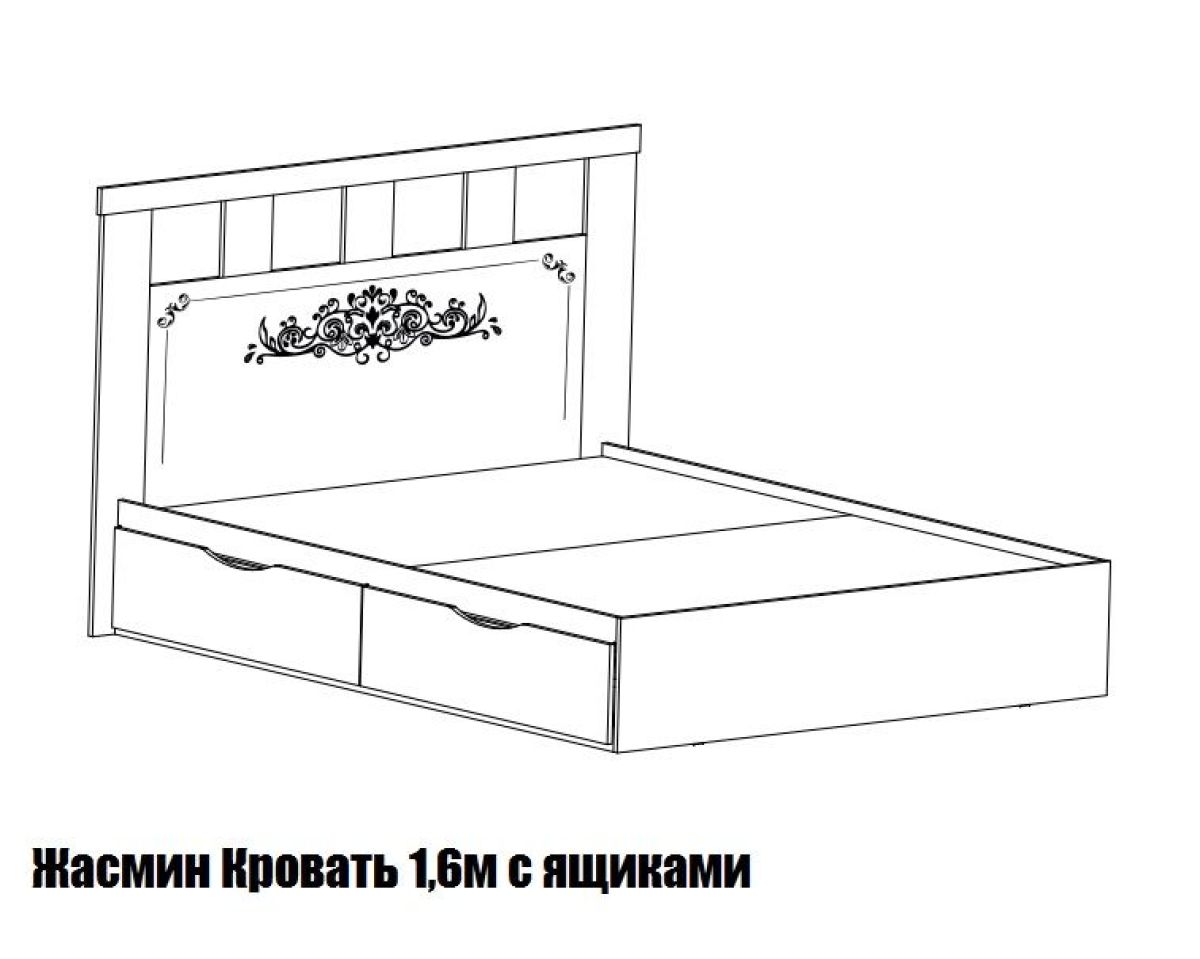 схема сборки кровати жасмин