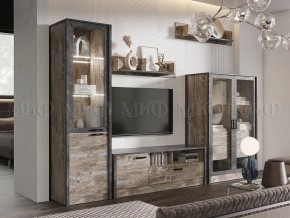 Амели Шкаф-стекло (Дуб Юкон-Бетон темный) в Перми - perm.mebel24.online | фото 3