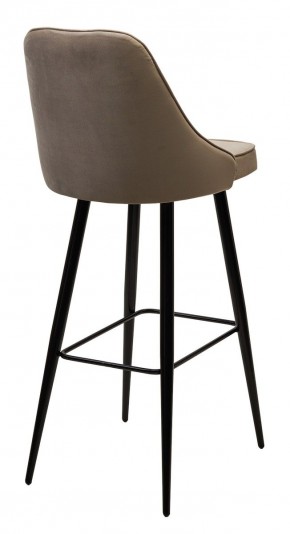 Барный стул NEPAL-BAR БЕЖЕВЫЙ #5, велюр/ черный каркас (H=78cm) М-City в Перми - perm.mebel24.online | фото 2