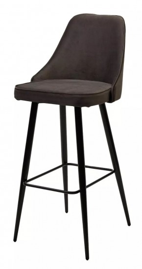 Барный стул NEPAL-BAR ГРАФИТ #14, велюр/ черный каркас (H=78cm) М-City в Перми - perm.mebel24.online | фото 1