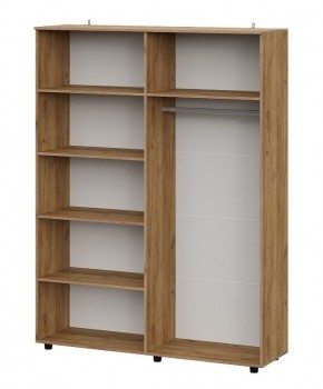 БАЙКАЛ Шкаф четырехстворчатый (Графит/Дуб золотой) в Перми - perm.mebel24.online | фото 2