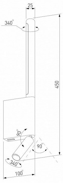 Бра с подсветкой Elektrostandard Sarca a066400 в Перми - perm.mebel24.online | фото 5