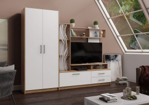 ДАРЬЯ Гостиная (Дуб Вотан/Белый глянец) в Перми - perm.mebel24.online | фото 1