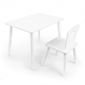 Детский комплект стол и стул «Звезда» Rolti Baby (белый/белый, массив березы/мдф) в Перми - perm.mebel24.online | фото 1