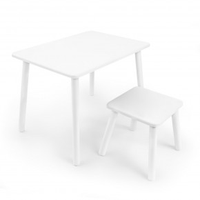 Детский комплект стол и табурет Rolti Baby (белая столешница/белое сиденье/белые ножки) в Перми - perm.mebel24.online | фото 1