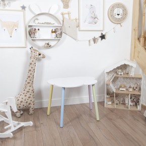 Детский стол Rolti Baby «Облачко»  (белый/цветной, массив березы/мдф) в Перми - perm.mebel24.online | фото 1