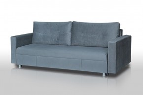 Диван Комфорт с прямыми подлокотниками (микровелюр серый) в Перми - perm.mebel24.online | фото 1