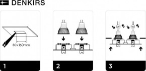 DK3022-WH Встраиваемый светильник, IP 20, 10 Вт, GU5.3, LED, белый, пластик в Перми - perm.mebel24.online | фото 6