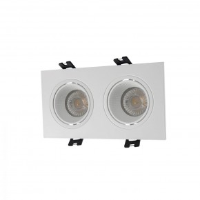 DK3072-WH Встраиваемый светильник, IP 20, 10 Вт, GU5.3, LED, белый/белый, пластик в Перми - perm.mebel24.online | фото 1