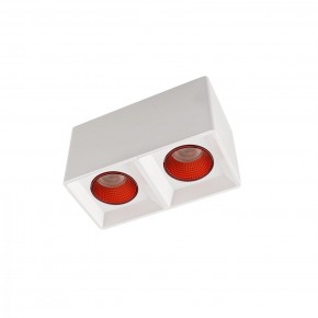 DK3085-WH+RD Светильник накладной IP 20, 10 Вт, GU5.3, LED, белый/красный, пластик в Перми - perm.mebel24.online | фото 1