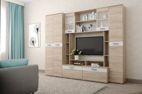 Гостиная Белла (Дуб Сонома/Белый глянец) в Перми - perm.mebel24.online | фото