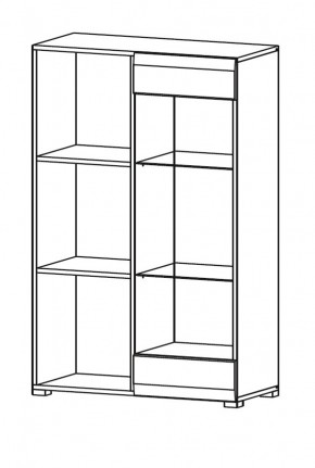 Гостиная НЕНСИ (модульная) Крафт золотой/Белый глянец в Перми - perm.mebel24.online | фото 9