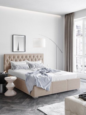 Интерьерная Кровать Октавия Бежевый 1400x2000 в Перми - perm.mebel24.online | фото