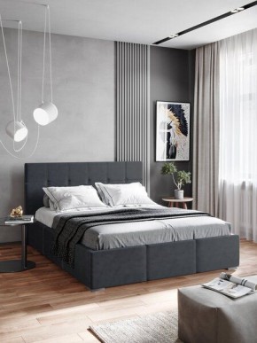 Интерьерная Кровать Рио 1.6 Ортопед на опорах Серый в Перми - perm.mebel24.online | фото