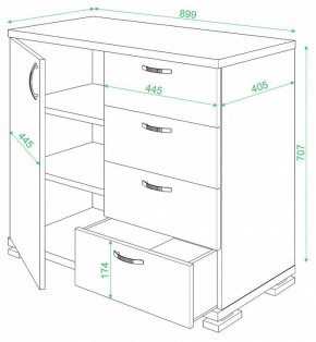 Комод Домино ТБ-4МН в Перми - perm.mebel24.online | фото 2