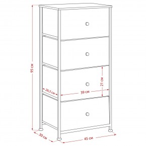 Комод Leset Линкс 4 ящика (МДФ) в Перми - perm.mebel24.online | фото 12