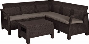 Комплект мебели угловой Корфу Релакс Сет (CORFU II RELAX SET) коричневый в Перми - perm.mebel24.online | фото 2