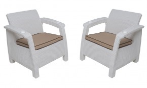 Комплект на балкон Yalta Balcony Set (Ялта) белый в Перми - perm.mebel24.online | фото 4