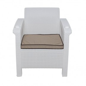 Комплект уличной мебели Yalta Premium Terrace Set (Ялта) белый (+подушки под спину) в Перми - perm.mebel24.online | фото 6