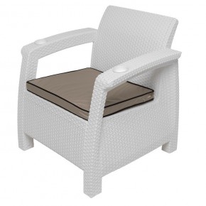 Комплект уличной мебели Yalta Premium Terrace Set (Ялта) белый (+подушки под спину) в Перми - perm.mebel24.online | фото 7