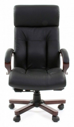 Кресло для руководителя Chairman 421 черный/орех темный, черный в Перми - perm.mebel24.online | фото 2