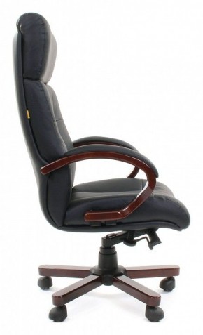 Кресло для руководителя Chairman 421 черный/орех темный, черный в Перми - perm.mebel24.online | фото 3