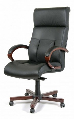 Кресло для руководителя Chairman 421 черный/орех темный, черный в Перми - perm.mebel24.online | фото 7