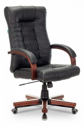 Кресло для руководителя KB-10WALNUT/B/LEATH в Перми - perm.mebel24.online | фото