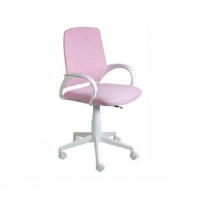 Кресло Ирис White сетка/ткань розовая в Перми - perm.mebel24.online | фото 1