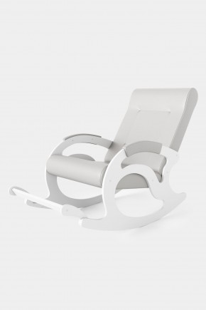 Кресло-качалка Тироль 12-К-КР (экокожа/белые) КРЕМ в Перми - perm.mebel24.online | фото 2