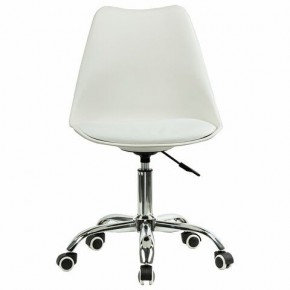 Кресло стул BRABIX "Eames MG-310 CH", хром, пластик белый, экокожа белая, 532923 в Перми - perm.mebel24.online | фото 1