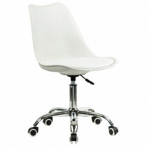 Кресло стул BRABIX "Eames MG-310 CH", хром, пластик белый, экокожа белая, 532923 в Перми - perm.mebel24.online | фото 2