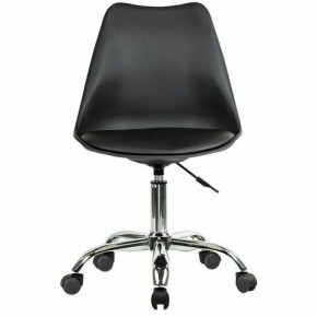 Кресло стул BRABIX "Eames MG-310 CH", хром, пластик черный, экокожа черная, 532925 в Перми - perm.mebel24.online | фото 1