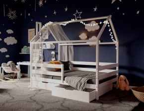 Кровать-домик 80*160 Белый в Перми - perm.mebel24.online | фото