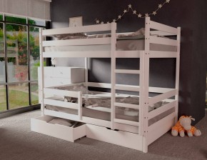 Кровать двухъярусная без крыши 80*160 Белый в Перми - perm.mebel24.online | фото