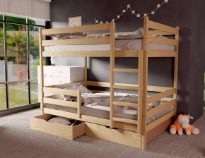 Кровать двухъярусная без крыши 80*190 без покраски в Перми - perm.mebel24.online | фото