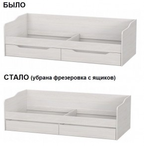 Кровать КР 1 Серия 2 + основание ДСП Лайт 0.9х2.0 (Ясень Анкор светлый) в Перми - perm.mebel24.online | фото 2
