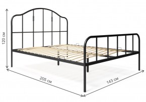 Кровать Милена 140х200 черная в Перми - perm.mebel24.online | фото