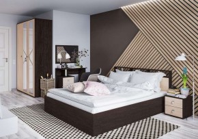 Кровать Ненси-2 1.6 Настил из ДСП 2с венге/дуб молочный в Перми - perm.mebel24.online | фото 2