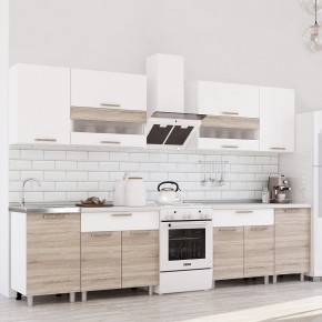 Кухня Айсбери 2.4 м (Белый/Дуб Сонома) в Перми - perm.mebel24.online | фото