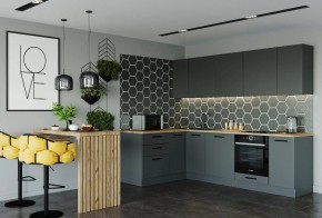 Кухня угловая Антрацит 2600х1600 (Стол. 38мм) в Перми - perm.mebel24.online | фото 1