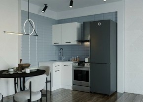 Кухонный гарнитур Белый Глянец 1000*1000 (Стол. 38мм) в Перми - perm.mebel24.online | фото 1