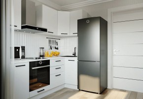 Кухонный гарнитур Белый Глянец 2200*1000 (Стол. 38мм) в Перми - perm.mebel24.online | фото 1