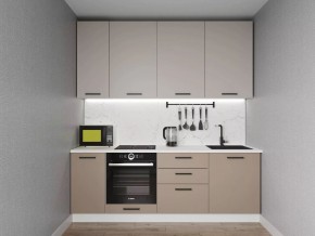 Кухонный гарнитур Каппучино 2200 h950 (Стол. 38мм) в Перми - perm.mebel24.online | фото